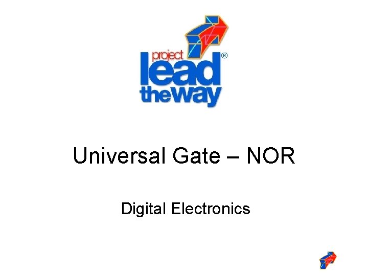 Universal Gate – NOR Digital Electronics 