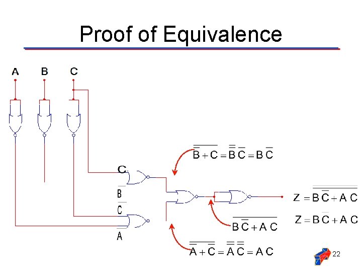 Proof of Equivalence 22 