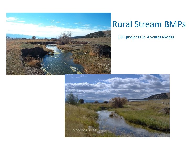 Rural Stream BMPs (20 projects in 4 watersheds) 