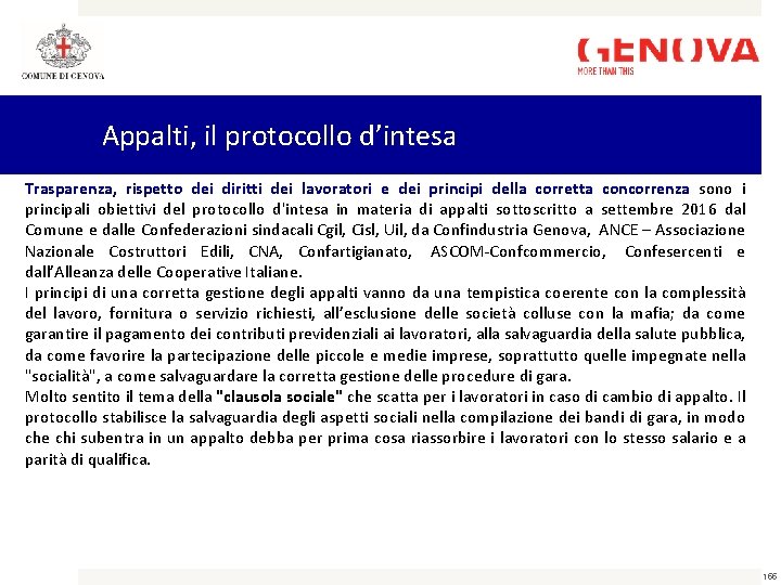 Appalti, il protocollo d’intesa Trasparenza, rispetto dei diritti dei lavoratori e dei principi della