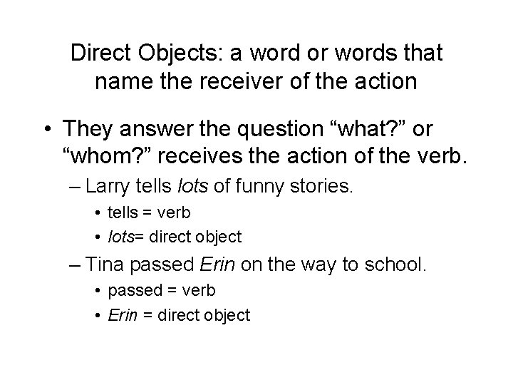 Verb a word used to express an action