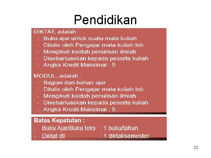 Pendidikan 22 