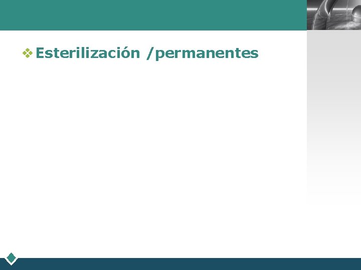 LOGO v Esterilización /permanentes 