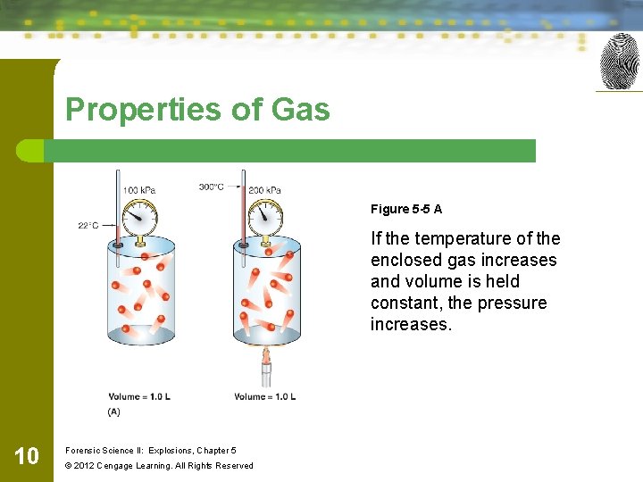 Properties of Gas Figure 5 -5 A If the temperature of the enclosed gas Properties of Gas Figure 5 -5 A If the temperature of the enclosed gas