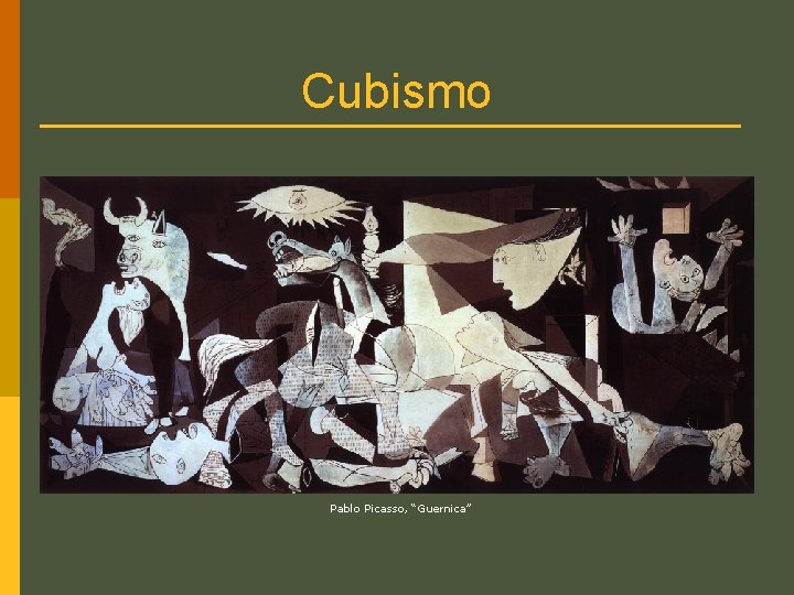 Cubismo Pablo Picasso, “Guernica” 