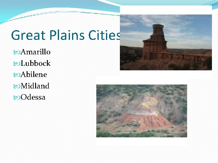 Great Plains Cities Amarillo Lubbock Abilene Midland Odessa 