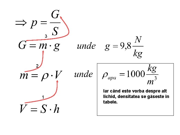 3 2 1 Iar când este vorba despre alt lichid, densitatea se găseste in