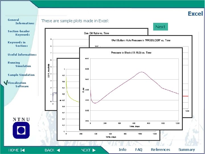 Excel General Informations These are sample plots made in Excel: Next Section-header Keywords in