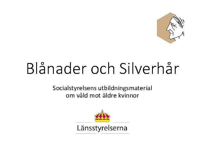 Blånader och Silverhår Socialstyrelsens utbildningsmaterial om våld mot äldre kvinnor 