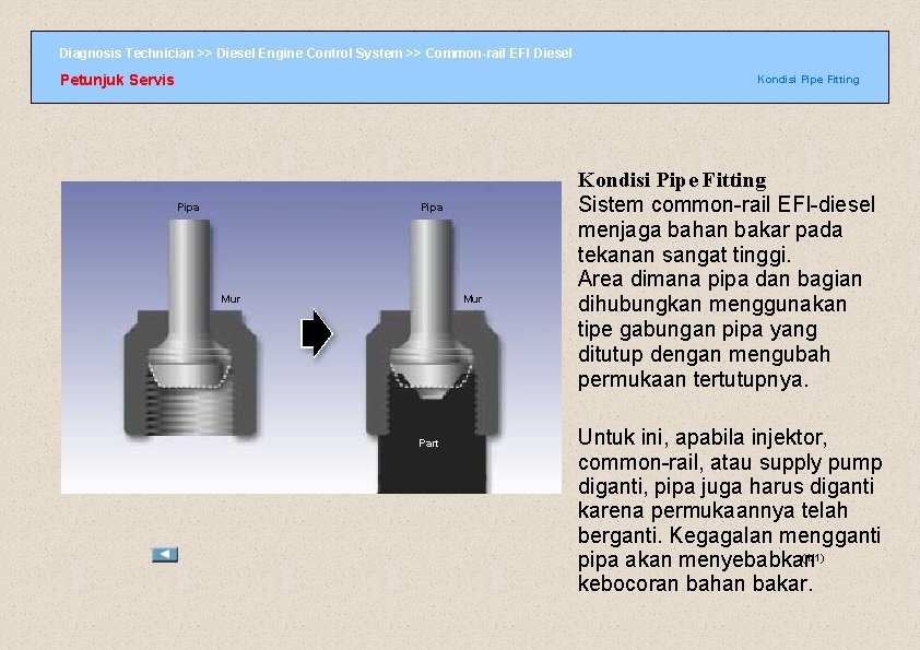 Diagnosis Technician >> Diesel Engine Control System >> Common-rail EFI Diesel Petunjuk Servis Kondisi