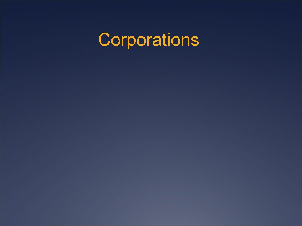 Corporations 