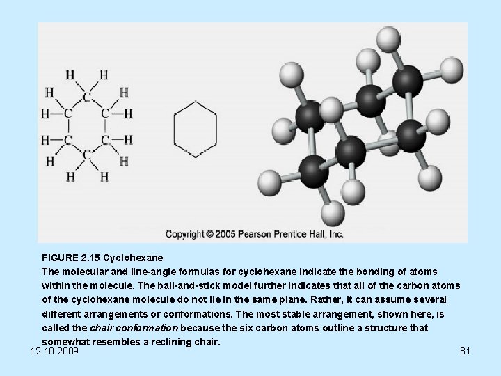 FIGURE 2. 15 Cyclohexane The molecular and line-angle formulas for cyclohexane indicate the bonding
