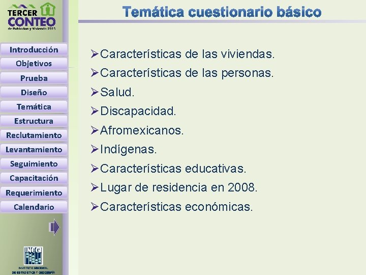 Introducción Objetivos Ø Características de las viviendas. Prueba Ø Características de las personas. Diseño