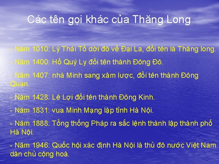 Các tên gọi khác của Thăng Long - Năm 1010: Lý Thái Tổ dời