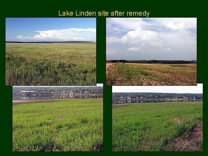 Lake Linden site after remedy 