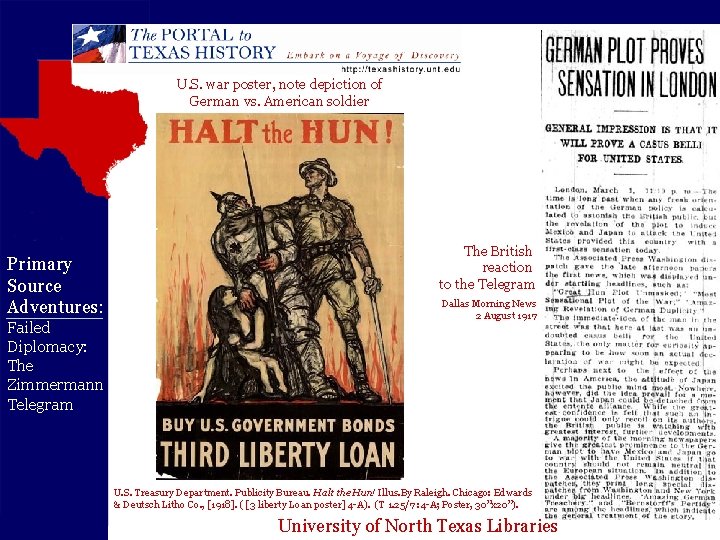 U. S. war poster, note depiction of German vs. American soldier Primary Source Adventures: U. S. war poster, note depiction of German vs. American soldier Primary Source Adventures: