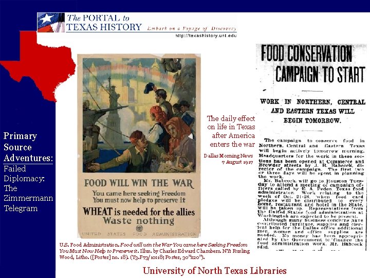 Primary Source Adventures: Failed Diplomacy: The Zimmermann Telegram The daily effect on life in Primary Source Adventures: Failed Diplomacy: The Zimmermann Telegram The daily effect on life in