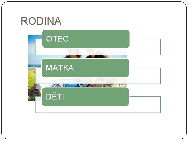 RODINA OTEC MATKA DĚTI 