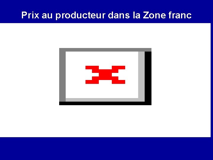 Prix au producteur dans la Zone franc Franc CFA / kg coton-graine 