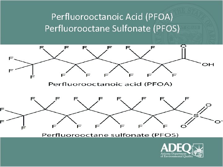 Perfluorooctanoic Acid (PFOA) Perfluorooctane Sulfonate (PFOS) 