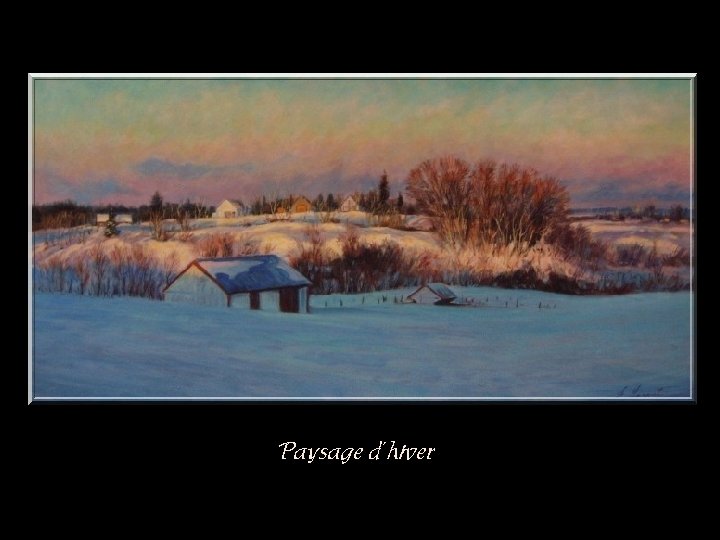 Paysage d’hiver 