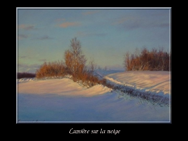 Lumière sur la neige 