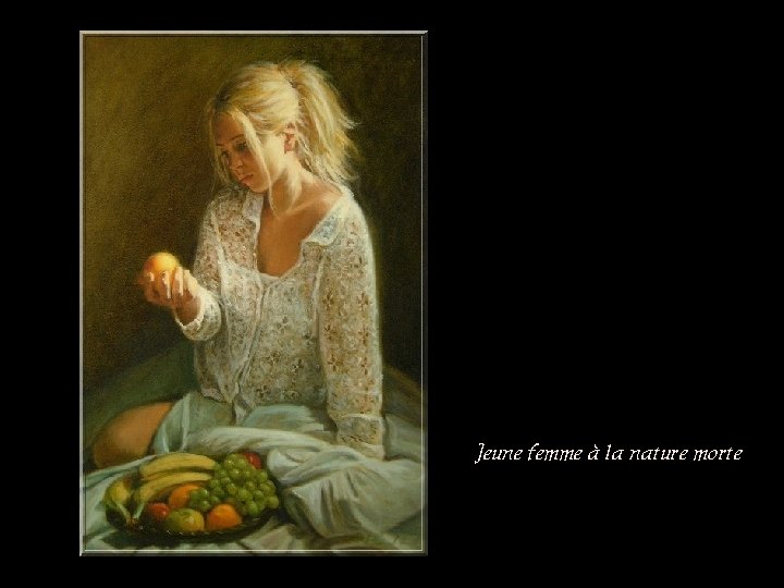 Jeune femme à la nature morte 