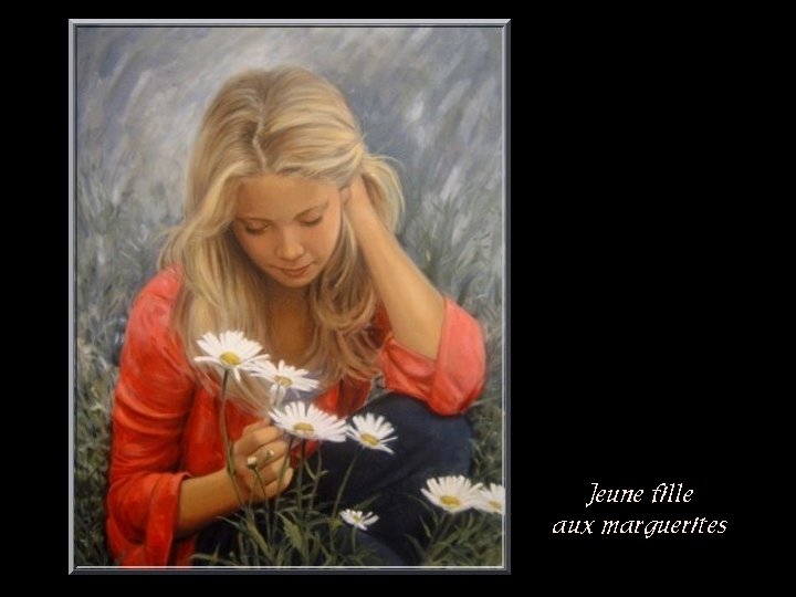 Jeune fille aux marguerites 