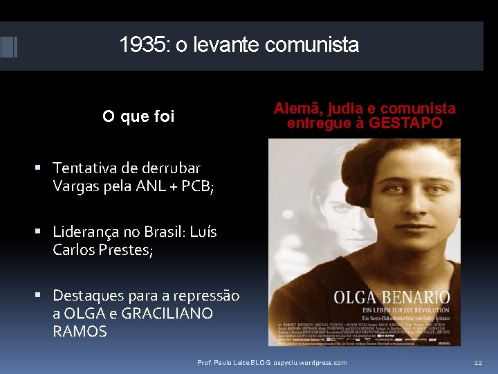 1935: o levante comunista Alemã, judia e comunista entregue à GESTAPO O que foi