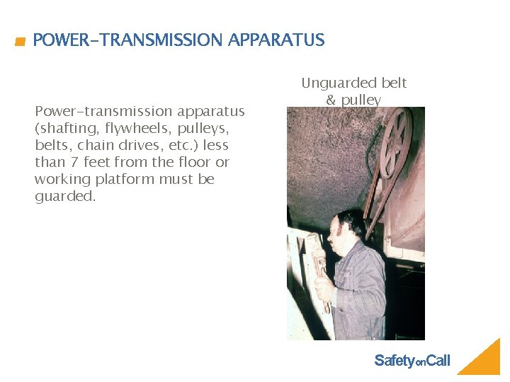 POWER-TRANSMISSION APPARATUS Power-transmission apparatus (shafting, flywheels, pulleys, belts, chain drives, etc. ) less than