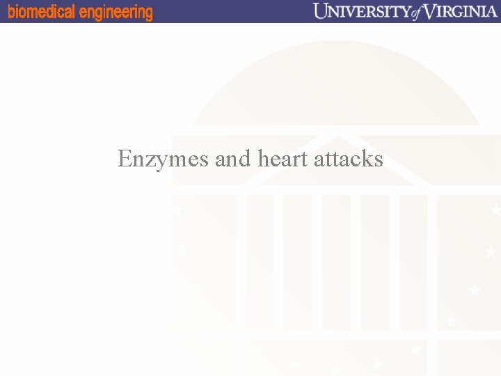 Enzymes and heart attacks 