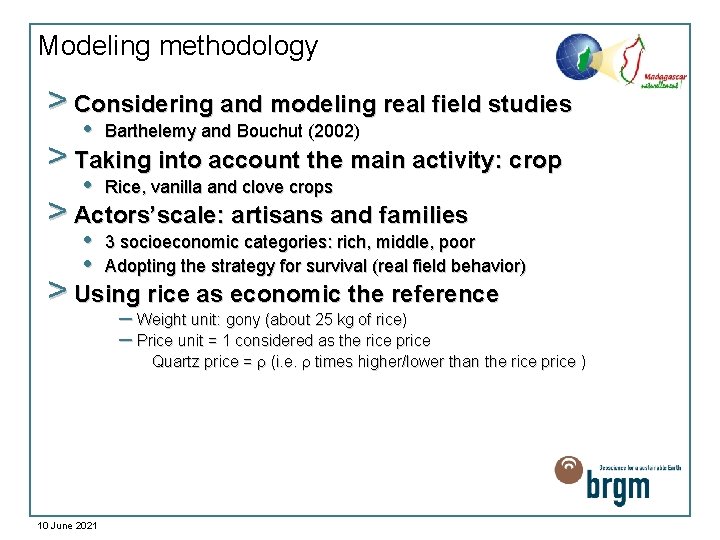 Modeling methodology > Considering and modeling real field studies • Barthelemy and Bouchut (2002)