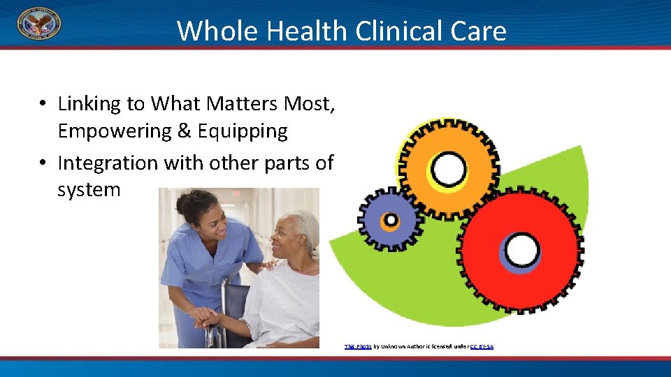 Whole Health Clinical Care • Linking to What Matters Most, Empowering & Equipping •