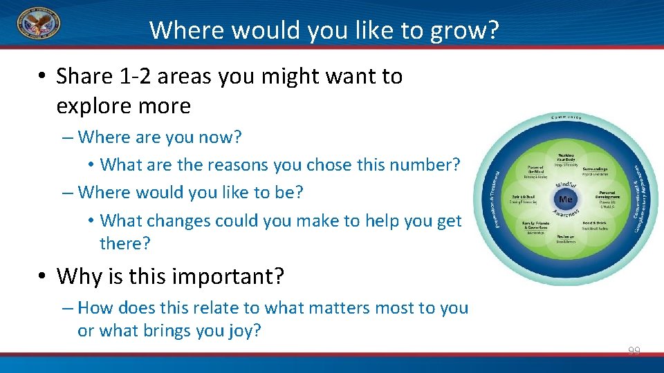 Where would you like to grow? • Share 1 -2 areas you might want