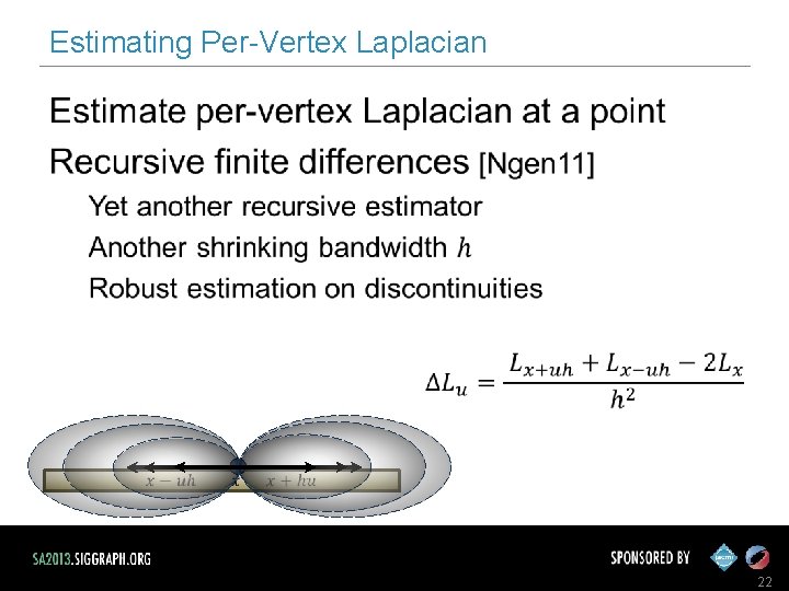 Estimating Per-Vertex Laplacian 22 