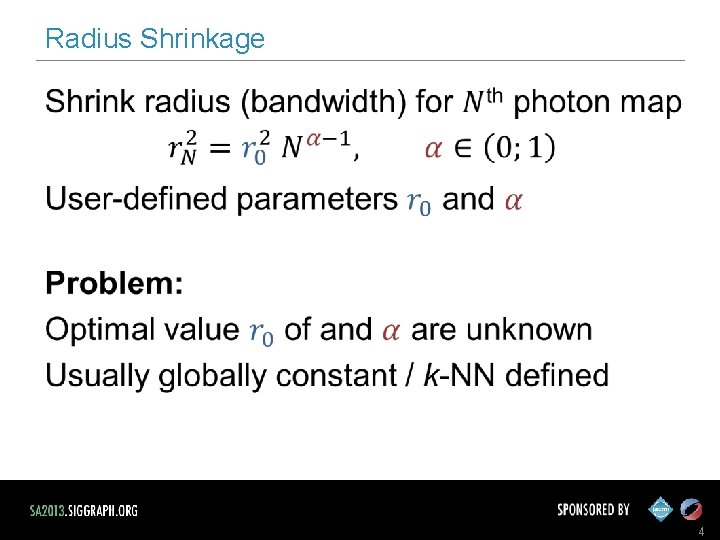 Radius Shrinkage 4 