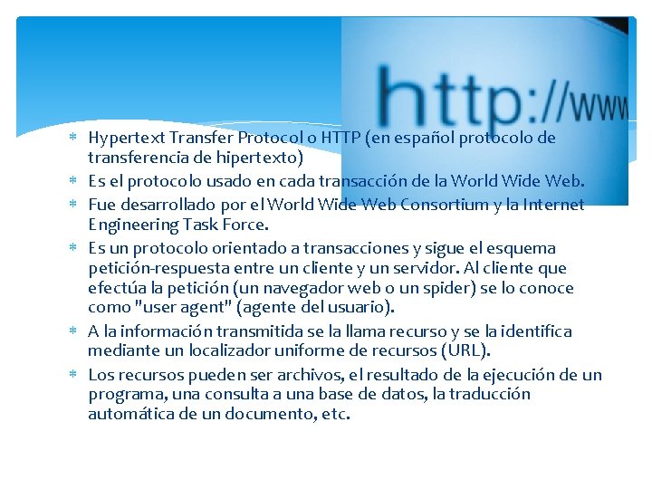 Tecnologas Web Fabiola Martnez Vzquez Hypertext Transfer Protocol