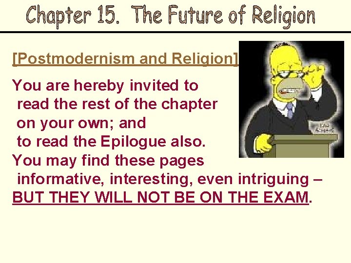 [Postmodernism and Religion] You are hereby invited to read the rest of the chapter