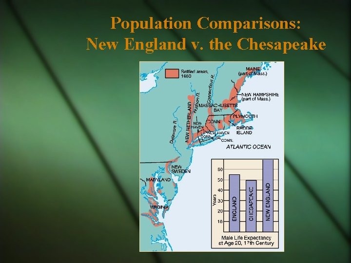 Population Comparisons: New England v. the Chesapeake 