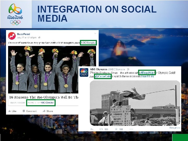 INTEGRATION ON SOCIAL MEDIA 