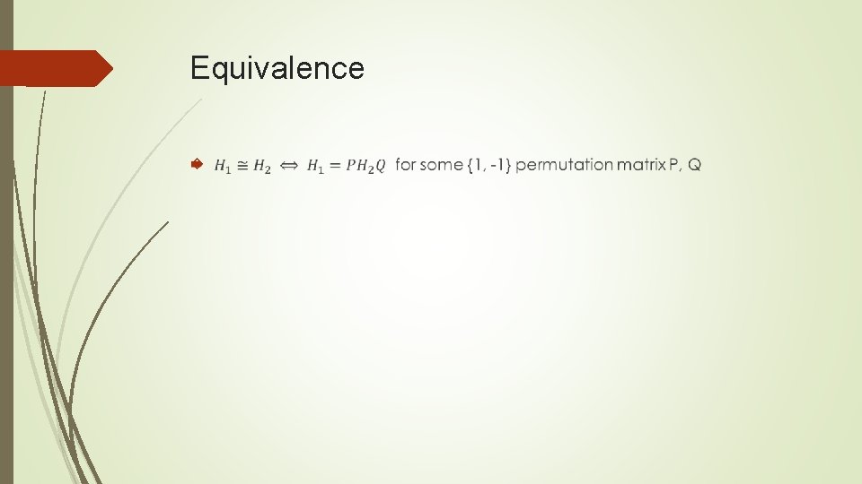 Equivalence 