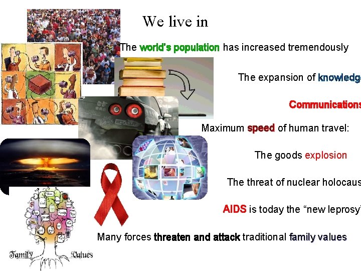 We live in extraordinary times The world’s population has increased tremendously The expansion of