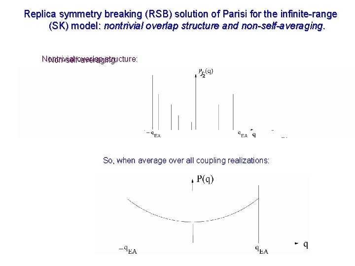 Replica symmetry breaking (RSB) solution of Parisi for the infinite-range (SK) model: nontrivial overlap Replica symmetry breaking (RSB) solution of Parisi for the infinite-range (SK) model: nontrivial overlap