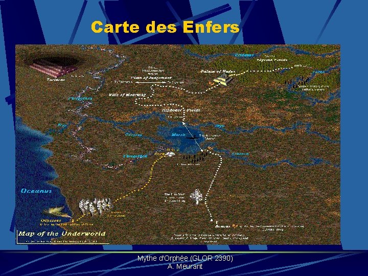 Carte des Enfers Mythe d'Orphée (GLOR 2390) A. Meurant 