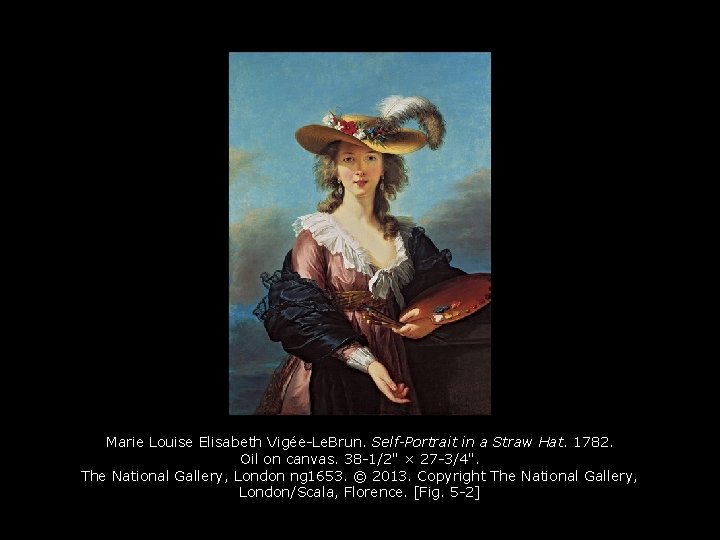 Marie Louise Elisabeth Vigée-Le. Brun. Self-Portrait in a Straw Hat. 1782. Oil on canvas.