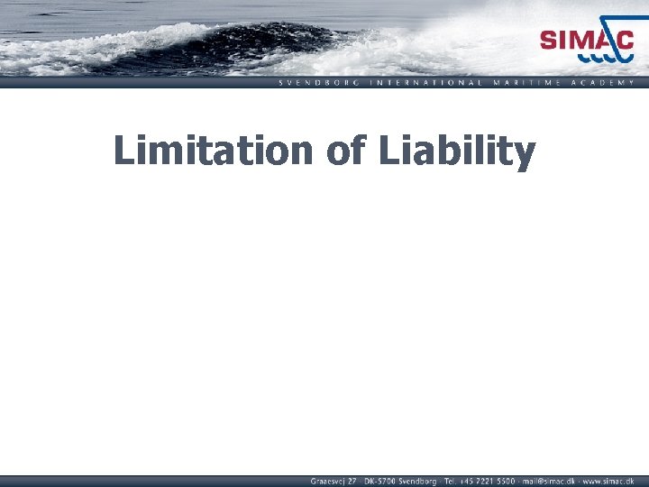 Limitation of Liability 