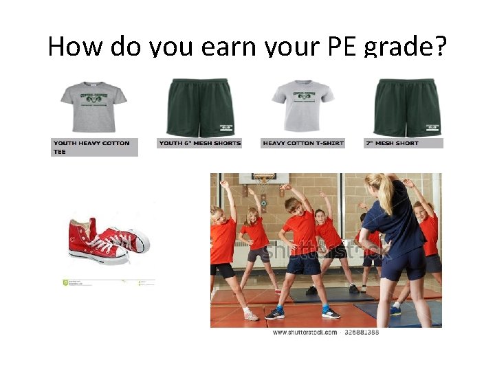 How do you earn your PE grade? 