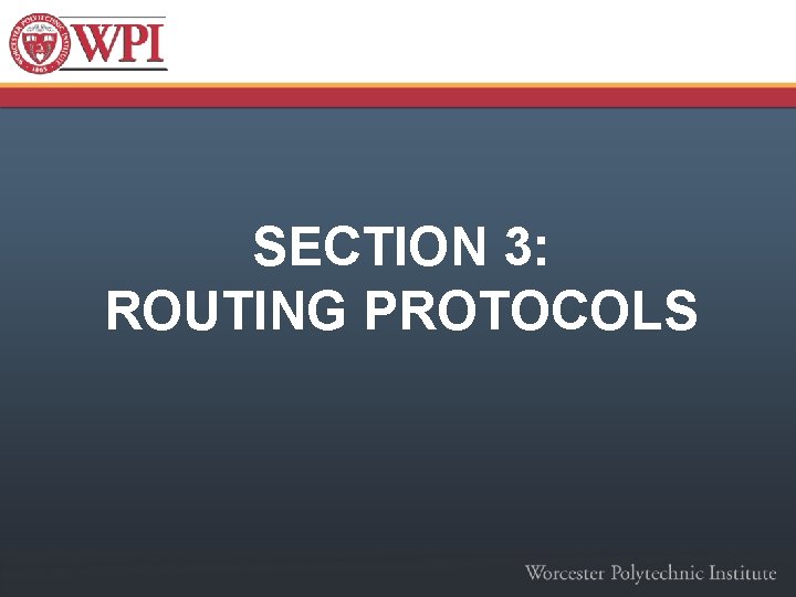 SECTION 3: ROUTING PROTOCOLS 