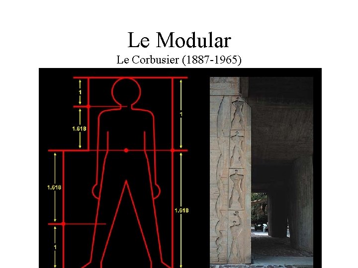 Le Modular Le Corbusier (1887 -1965) 