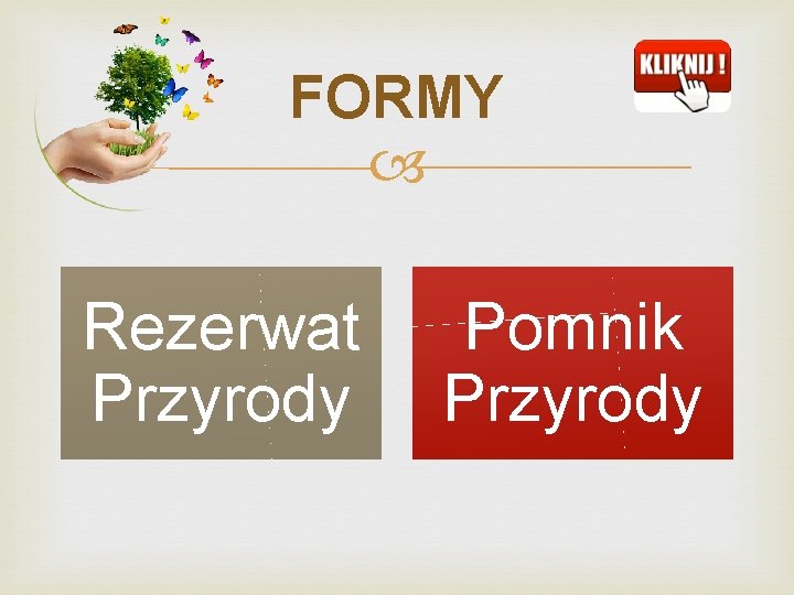 FORMY Rezerwat Przyrody Pomnik Przyrody 